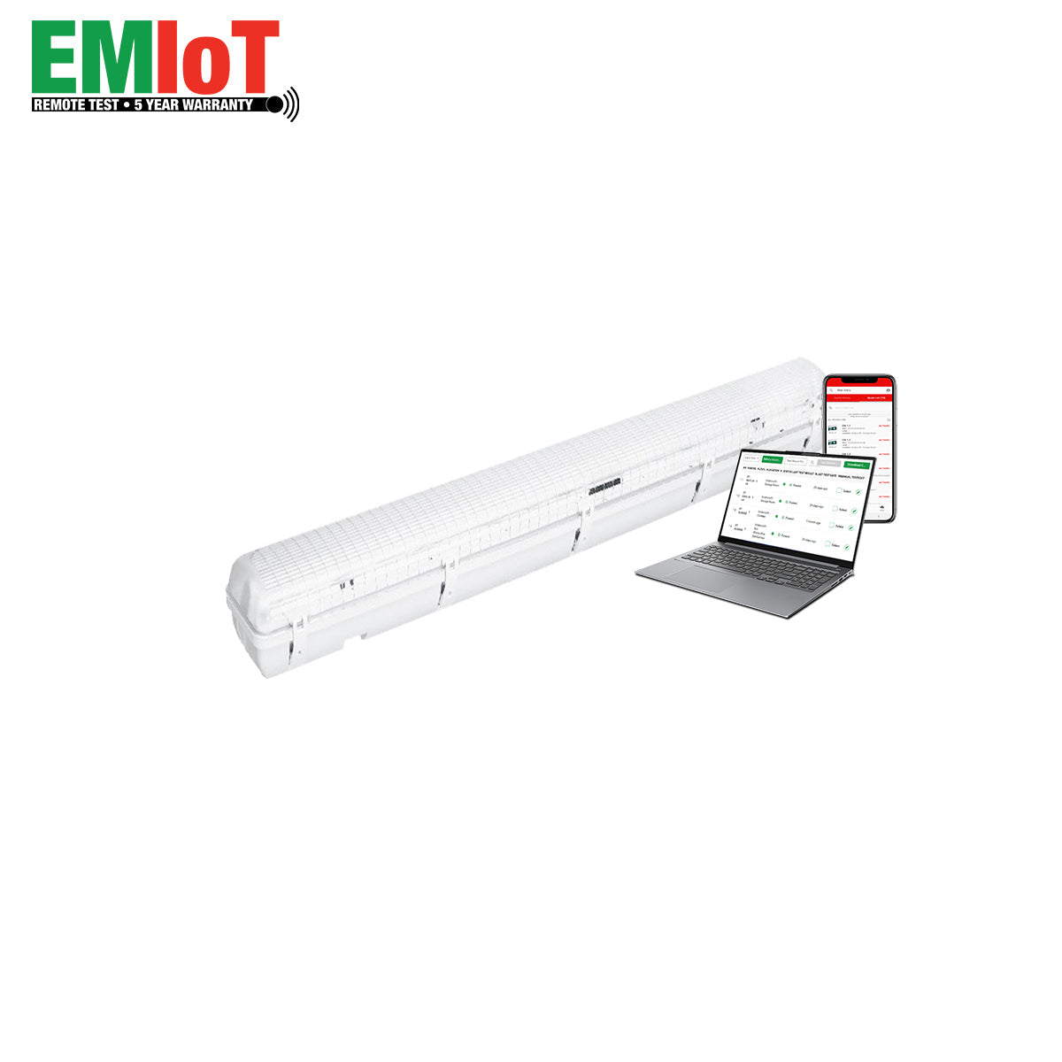 LED Emergency Batten -Four Foot Weatherproof - Remote Test - Premium Exit & Emergency Lighting from elumen - Shop now at Firebox Australia