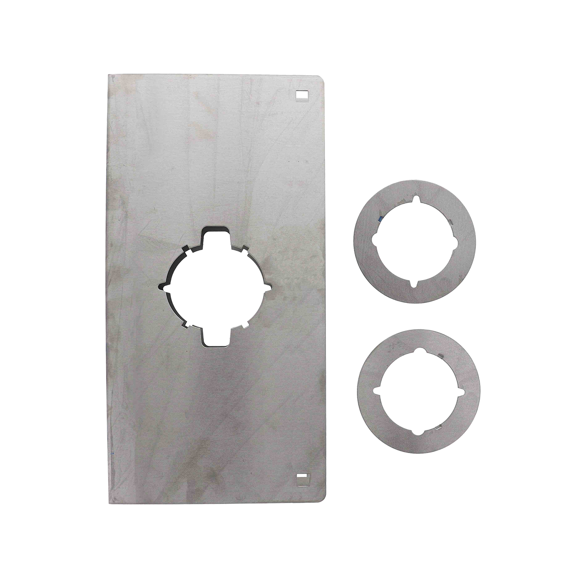 Carbine DS6-7-35 Door Saver Plate, Suits 35MM Door, 60-70mm back set, 270MM X 130MM  X 0.7MM, Stainless Steel - Premium Door Hardware from Carbine - Shop now at Firebox Australia