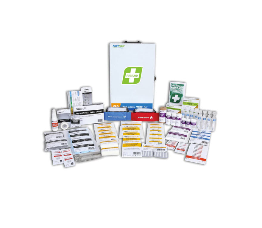 FastAidIndustra Max First Aid Kit, Metal case