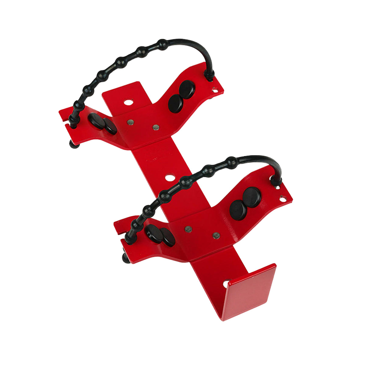 Metal rubber strap type vehicle bracket suits 4.5kg, powder coated red - Premium Heavy Duty Vehicle Brackets from Firebox - Shop now at Firebox Australia