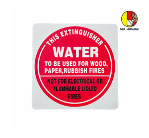 Self-adhesive Air Water Extinguisher I.D Sign - Premium Signage & Stickers from Firebox - Shop now at Firebox Australia