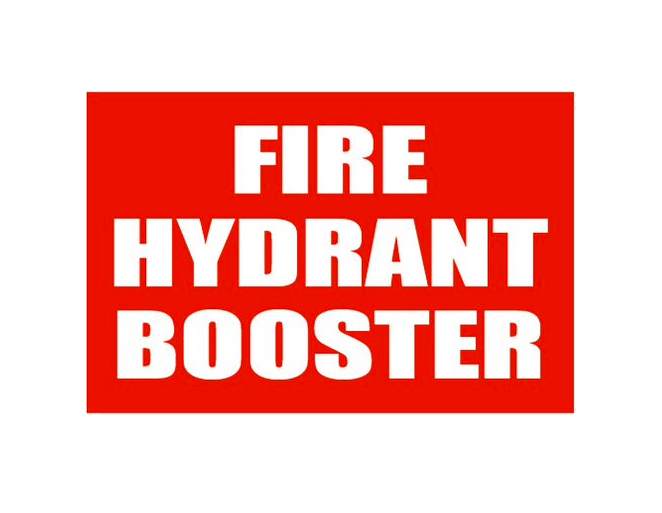 Self-adhesive Fire hydrant and booster location Sign - Premium from Firebox - Shop now at Firebox Australia