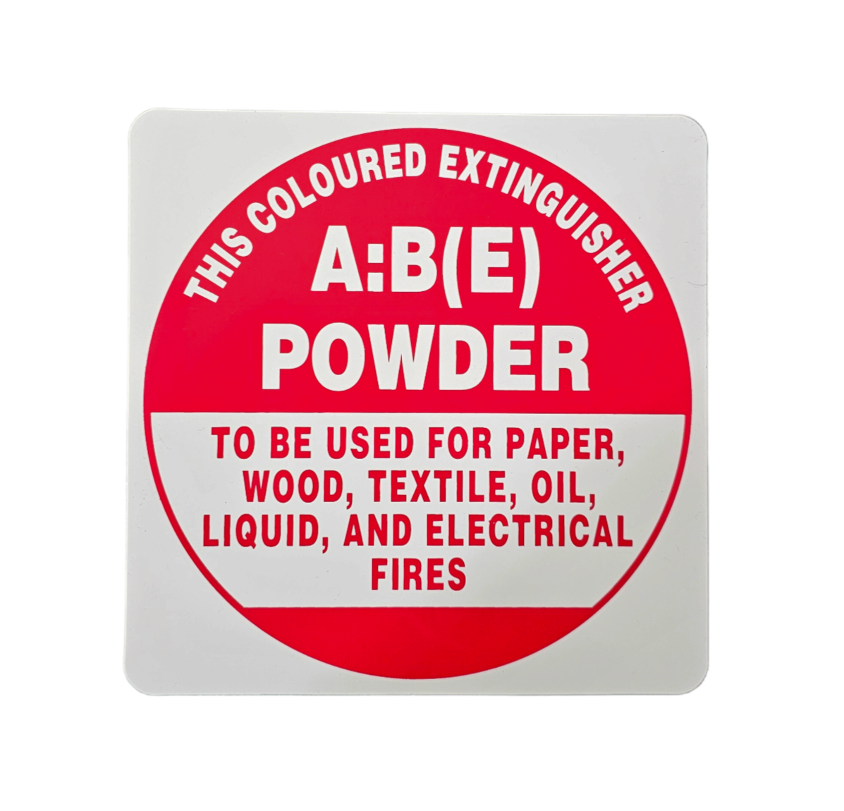 Metal ABE Extinguisher I.D Sign - Premium Signage & Stickers from Firebox - Shop now at Firebox Australia