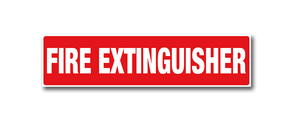 Self-adhesive PVC Fire extinguisher location Label - Premium from Firebox - Shop now at Firebox Australia