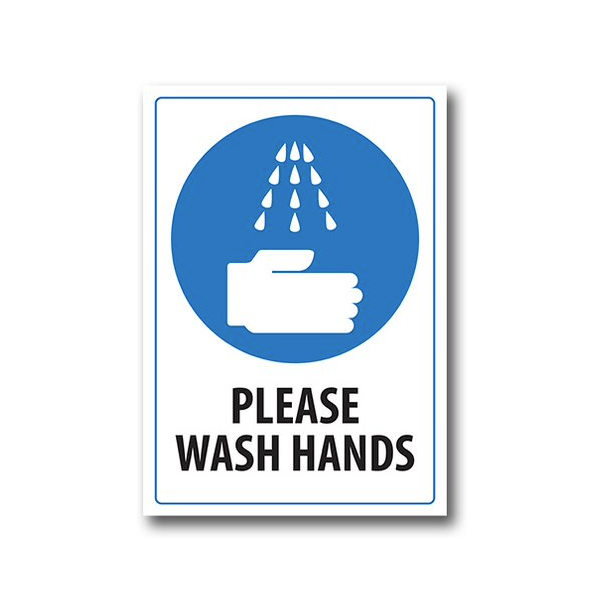 PVC Please wash hands location Sign - Premium  from Firebox - Shop now at Firebox Australia