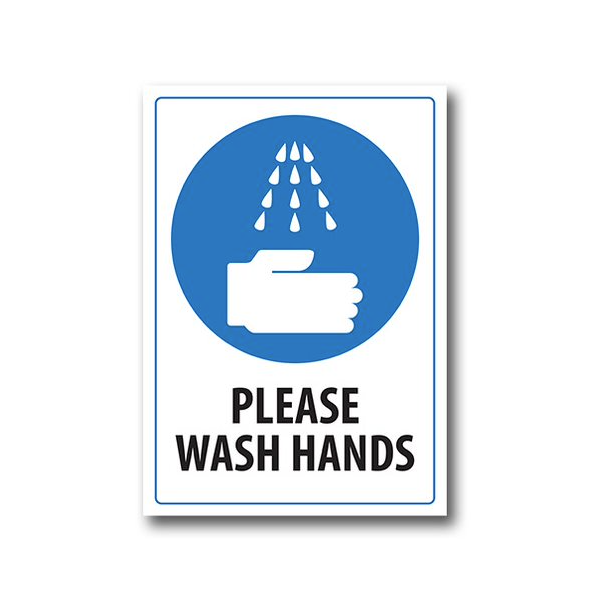 PVC Please wash hands location Sign - Premium from Firebox - Shop now at Firebox Australia