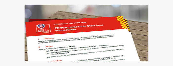 NSW Compliance Update | FRNSW Storz Hose Connection Guidance
