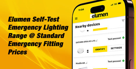 Elumen Self-Test Emergency Lighting Range @ Standard Emergency Fitting Prices