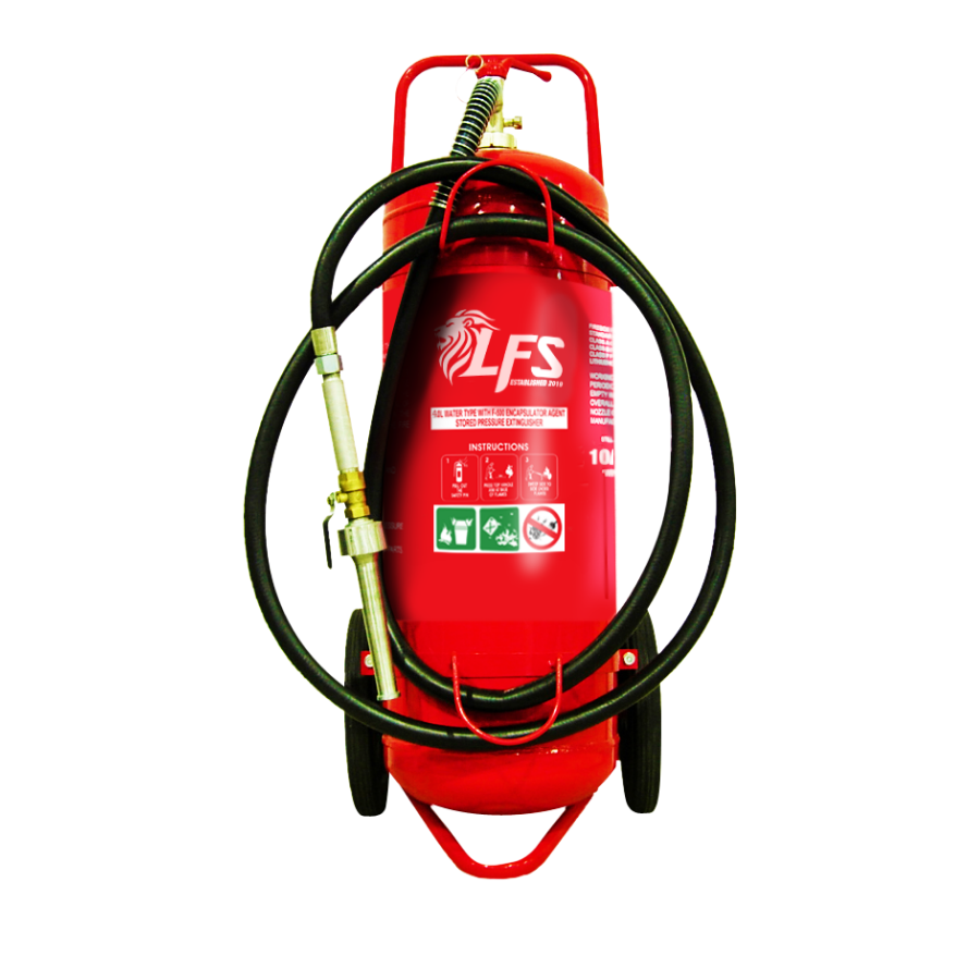 90l mobile wheeled LFS fire extinguisher