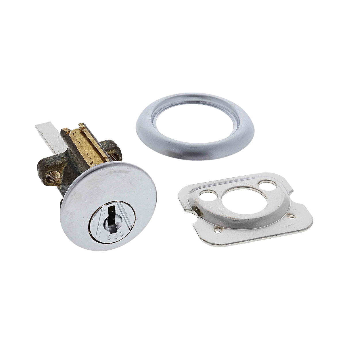 Norton 201 Wafer Cylinder, Lkw2 Keyed to CL003, Satin Chrome - Premium Door Hardware from Norton - Shop now at Firebox Australia