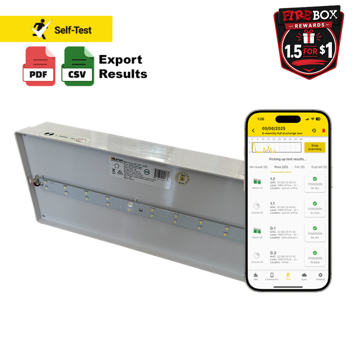 LED Wide Body Exit - Self Testing