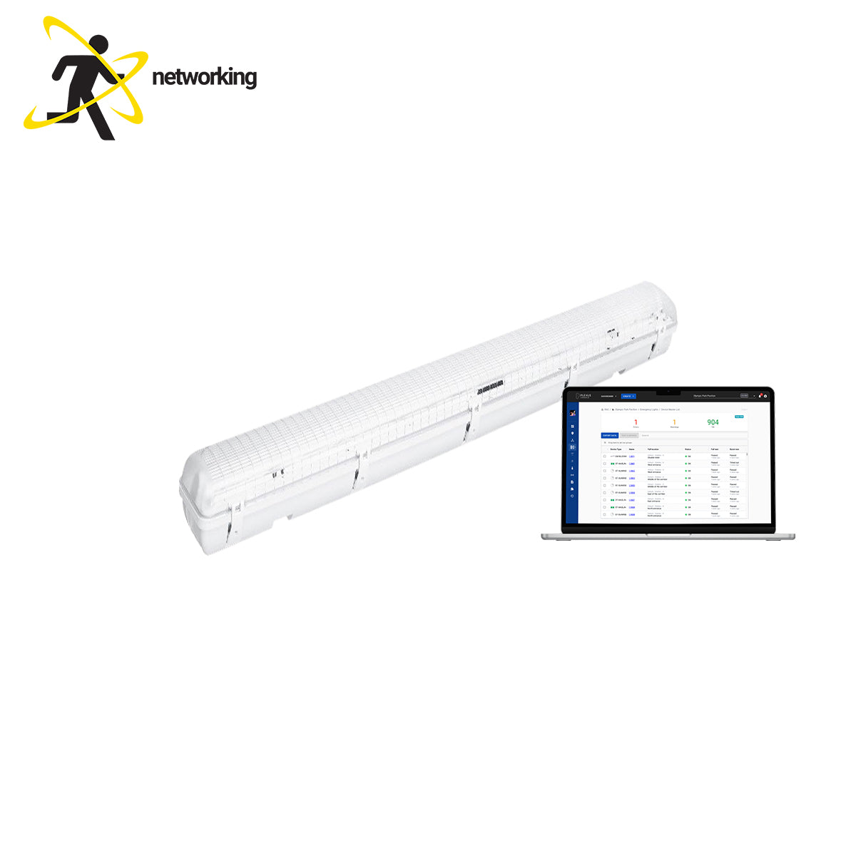 LED Emergency Batten -Two Foot Weatherproof - Remote Test