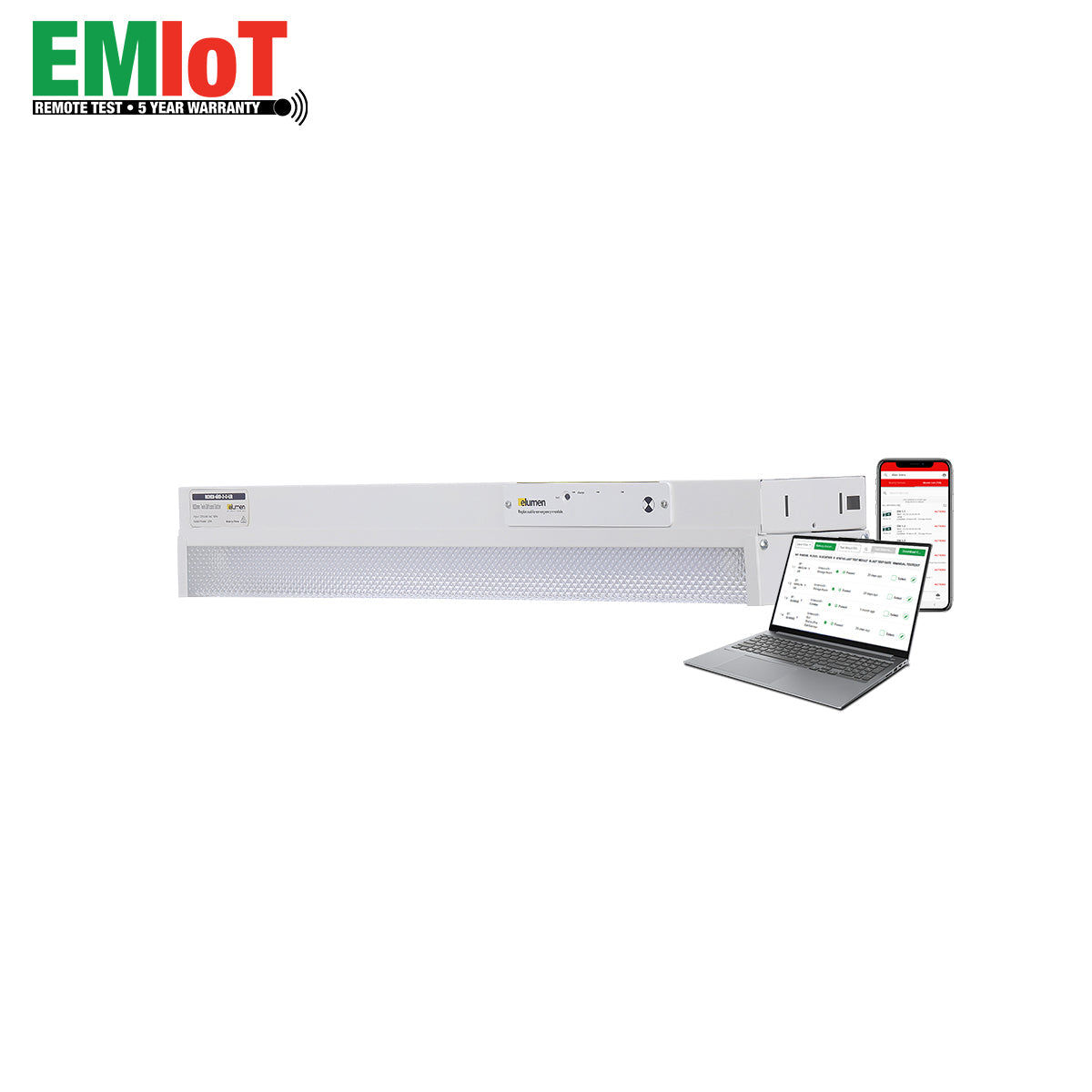 LED Emergency Batten -Four Foot Diffused - Remote Test - Premium Exit & Emergency Lighting from elumen - Shop now at Firebox Australia