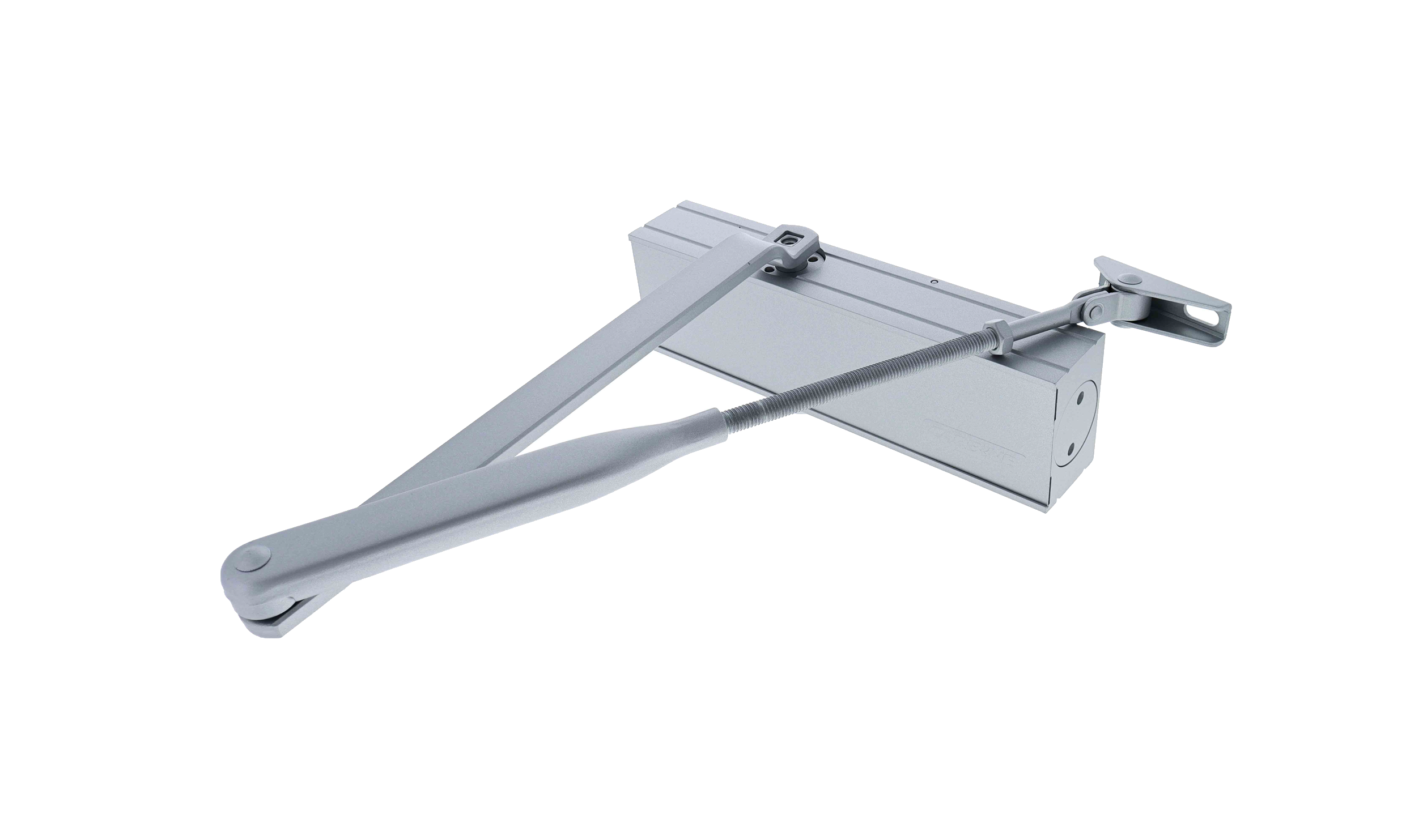 Carbine CDC-5 Radius EN2-6 40kg - 120kg door closer, Silver, with Backcheck and delayed action - Premium Door Hardware from CARBINE - Shop now at Firebox Australia