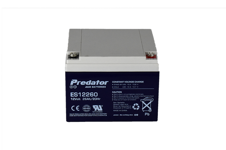 12V 26Ah Sealed Lead Acid Battery - Premium Batteries from Predator - Shop now at Firebox Australia