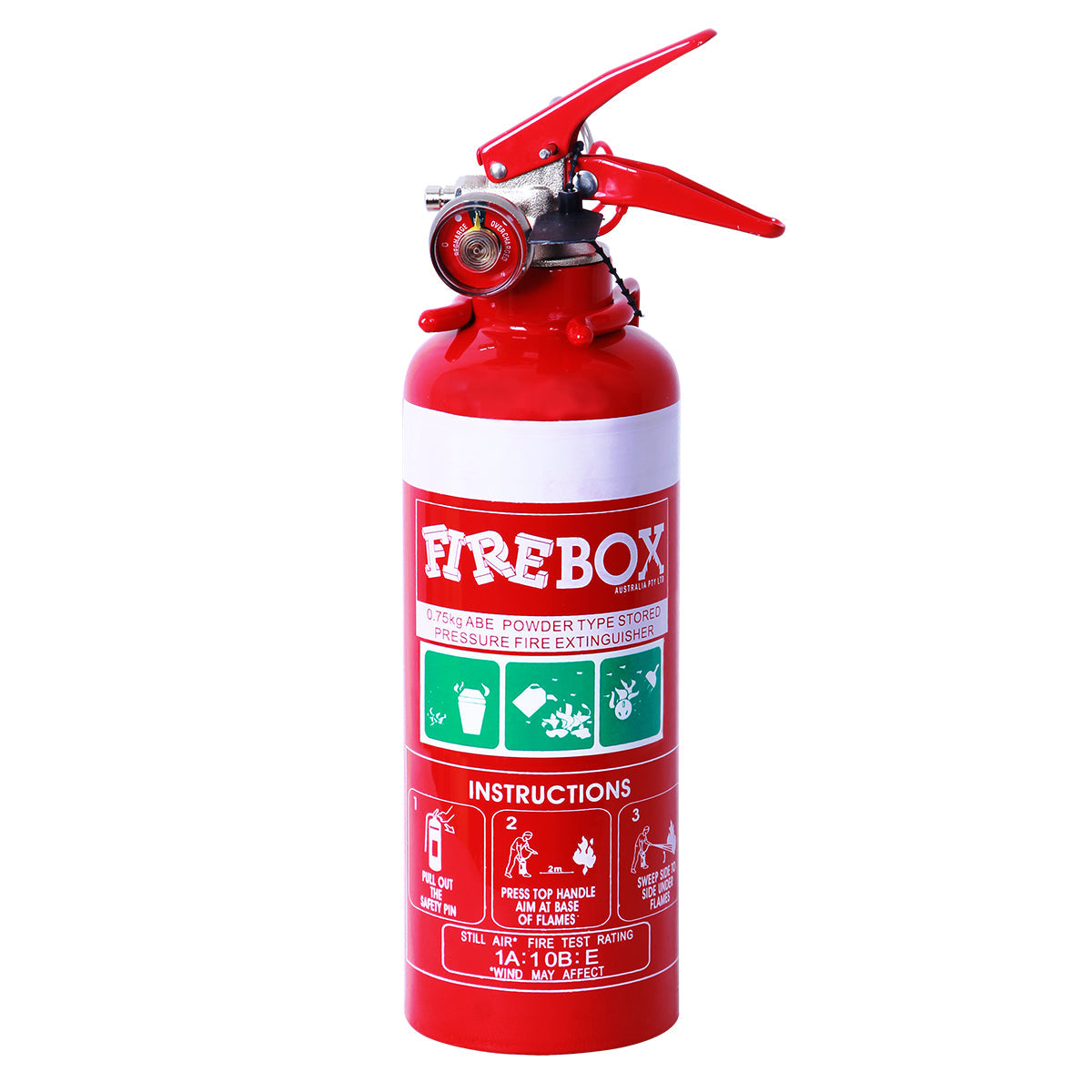 0.75kg Dry Chemical Powder Extinguisher - Premium ABE Extinguishers from Firebox - Shop now at Firebox Australia