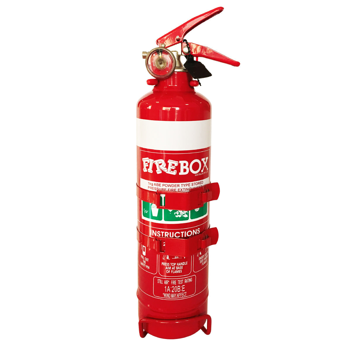 1kg NZ Dry Chemical Powder Extinguisher - Premium ABE Extinguishers from Firebox - Shop now at Firebox Australia