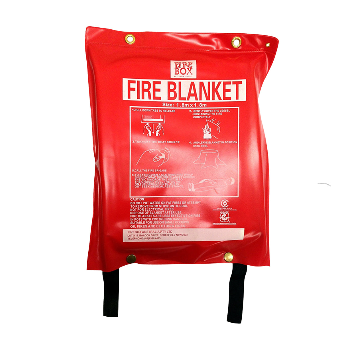 1.8m x 1.8m Fire Blanket - Premium Fire Blankets from Firebox - Shop now at Firebox Australia