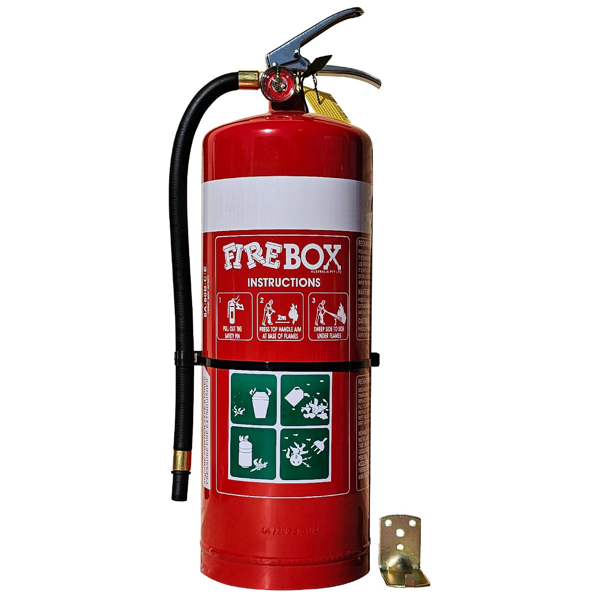 9kg High Performance Dry Chemical Powder Extinguisher with Split Pin - Premium ABE Extinguishers from Firebox - Shop now at Firebox Australia