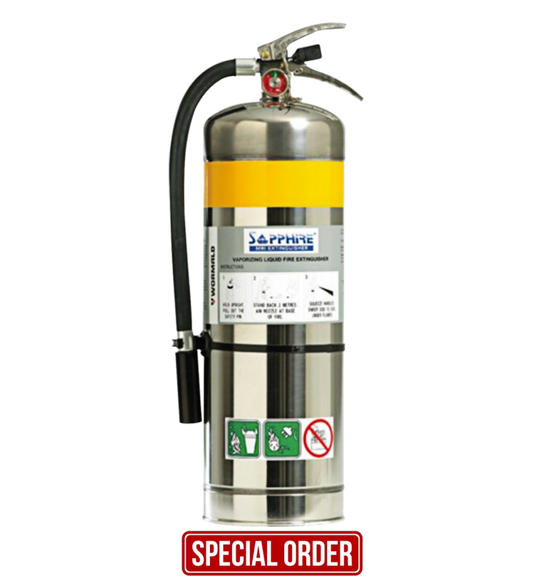 6kg Sapphire MRI Extinguisher - Premium Specialised Extinguishers from Wormald - Shop now at Firebox Australia