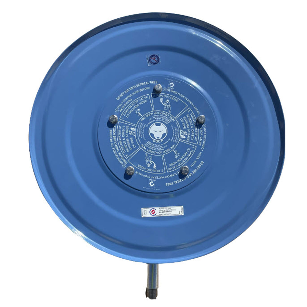 36m x 19mm Blue hose reel - Premium Fire Hose Reels from Wolf - Shop now at Firebox Australia