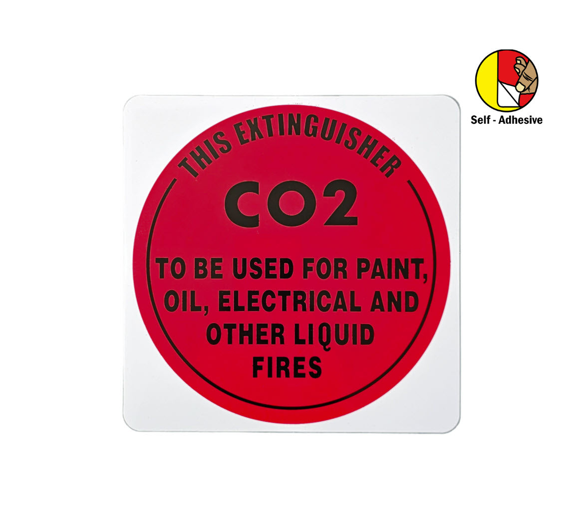 FireboxSelf-adhesive CO2 Extinguisher I.D Sign | by Firebox Australia