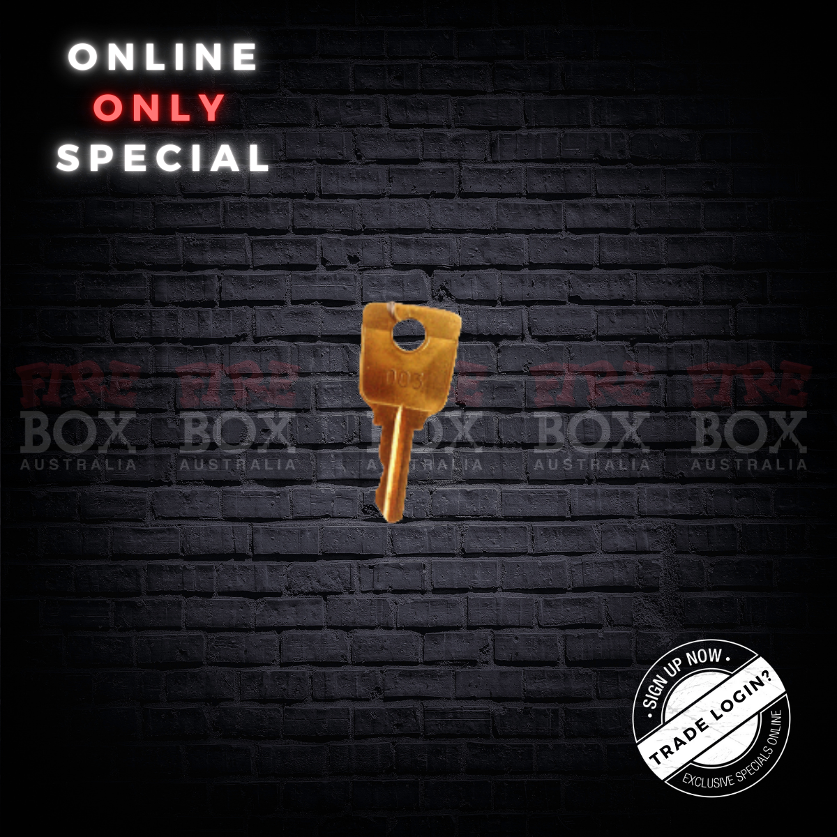 FireboxSet of 003 keys to suit 003 lock | by Firebox Australia