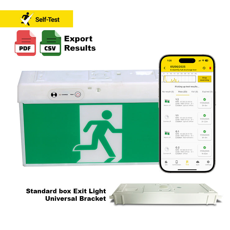 LED Universal Exit Light - Self Testing