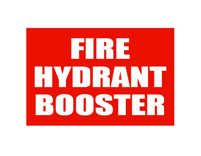 PVC Fire hydrant and booster location Sign - Premium  from Firebox - Shop now at Firebox Australia