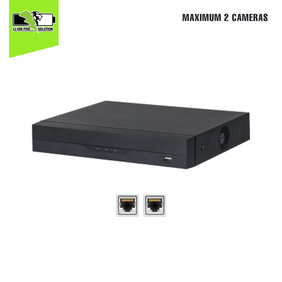 4 Channel Compact 1U 4PoE 1HDD WizSense Network Video Recorder, 2TB hard drive