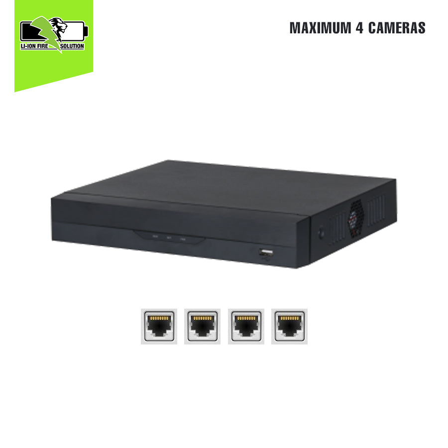 8 Channel Compact 1U 4PoE 1HDD WizSense Network Video Recorder, 2TB hard drive