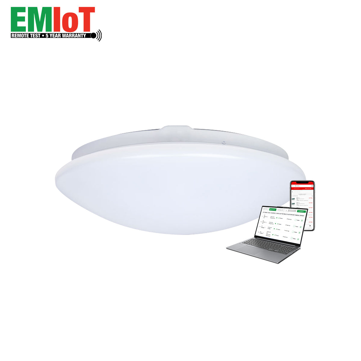 LED Oyster- Remote Test - Premium Exit & Emergency Lighting from elumen - Shop now at Firebox Australia