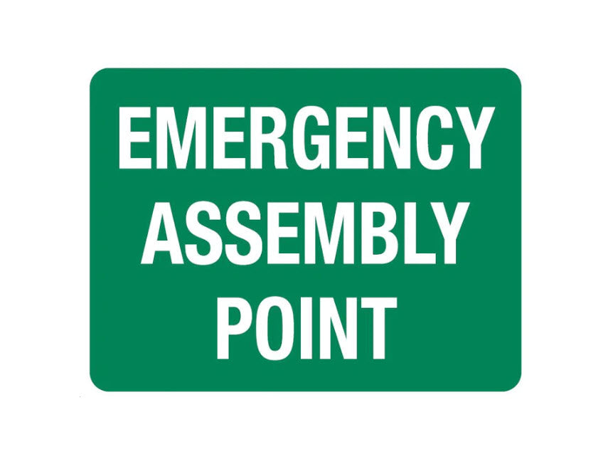 Large PVC Emergency assembly point Sign - Premium  from Firebox - Shop now at Firebox Australia