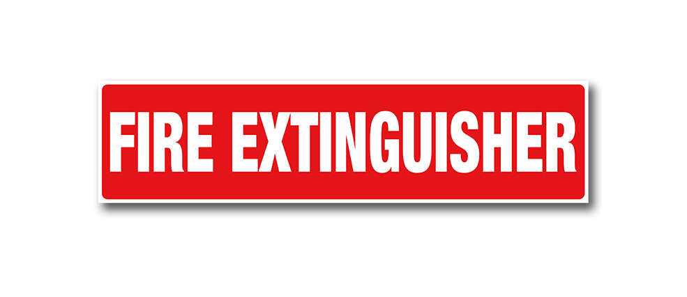 Self-adhesive PVC Fire extinguisher location Label - Premium  from Firebox - Shop now at Firebox Australia
