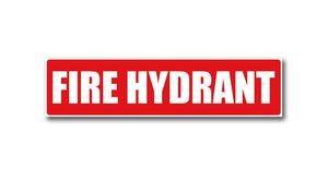 Self-adhesive PVC Fire hydrant location Label - Premium  from Firebox - Shop now at Firebox Australia