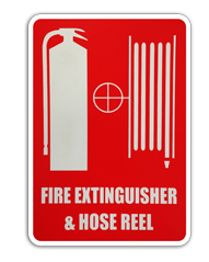 Small Extinguisher & Hose Reel Location Sign