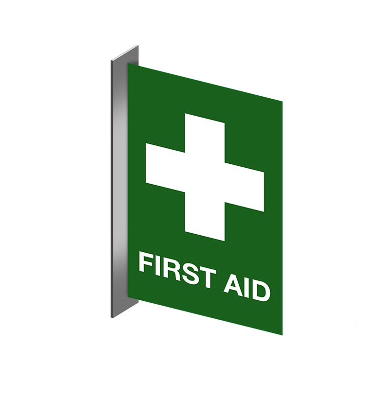 PVC First aid location Right Angle Sign - Premium  from Firebox - Shop now at Firebox Australia