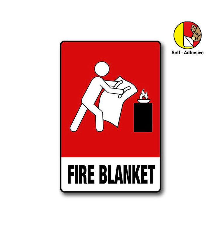 Self-adhesive fire blanket location sign - Premium  from Firebox - Shop now at Firebox Australia