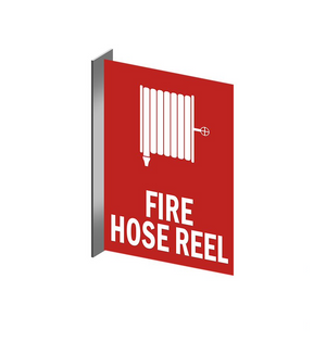 PVC Fire hose reel location Right Angle Sign - Premium  from Firebox - Shop now at Firebox Australia