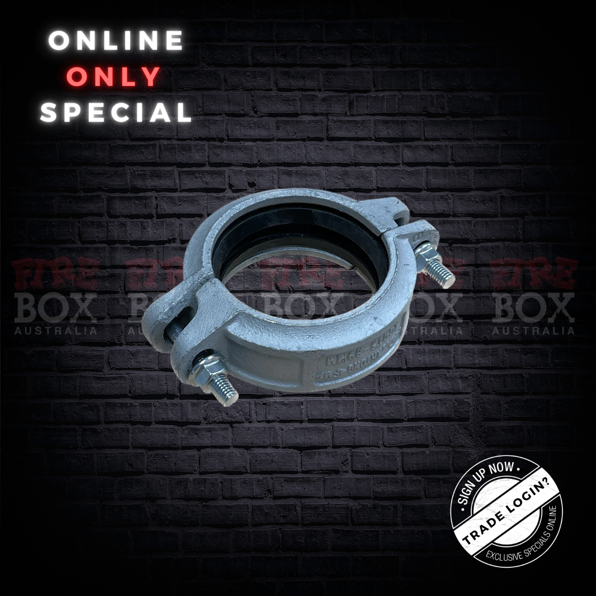 80mm Galvanised roll groove coupling