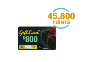 $800 Gift Cards