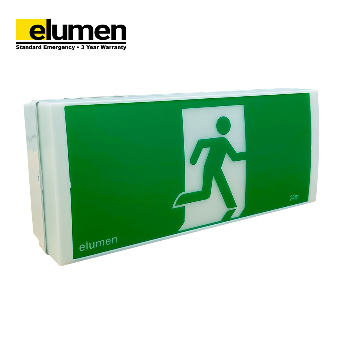 Wall mount diffuser to suit LED Wide Body Exit - Premium Exit & Emergency Lighting from elumen - Shop now at Firebox Australia