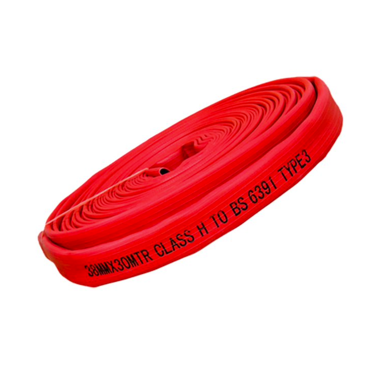 38mm x 30m type 3 fully extruded lay-flat fire hose (21 bar)- Class H to BS6391 - Premium  from Wolf - Shop now at Firebox Australia