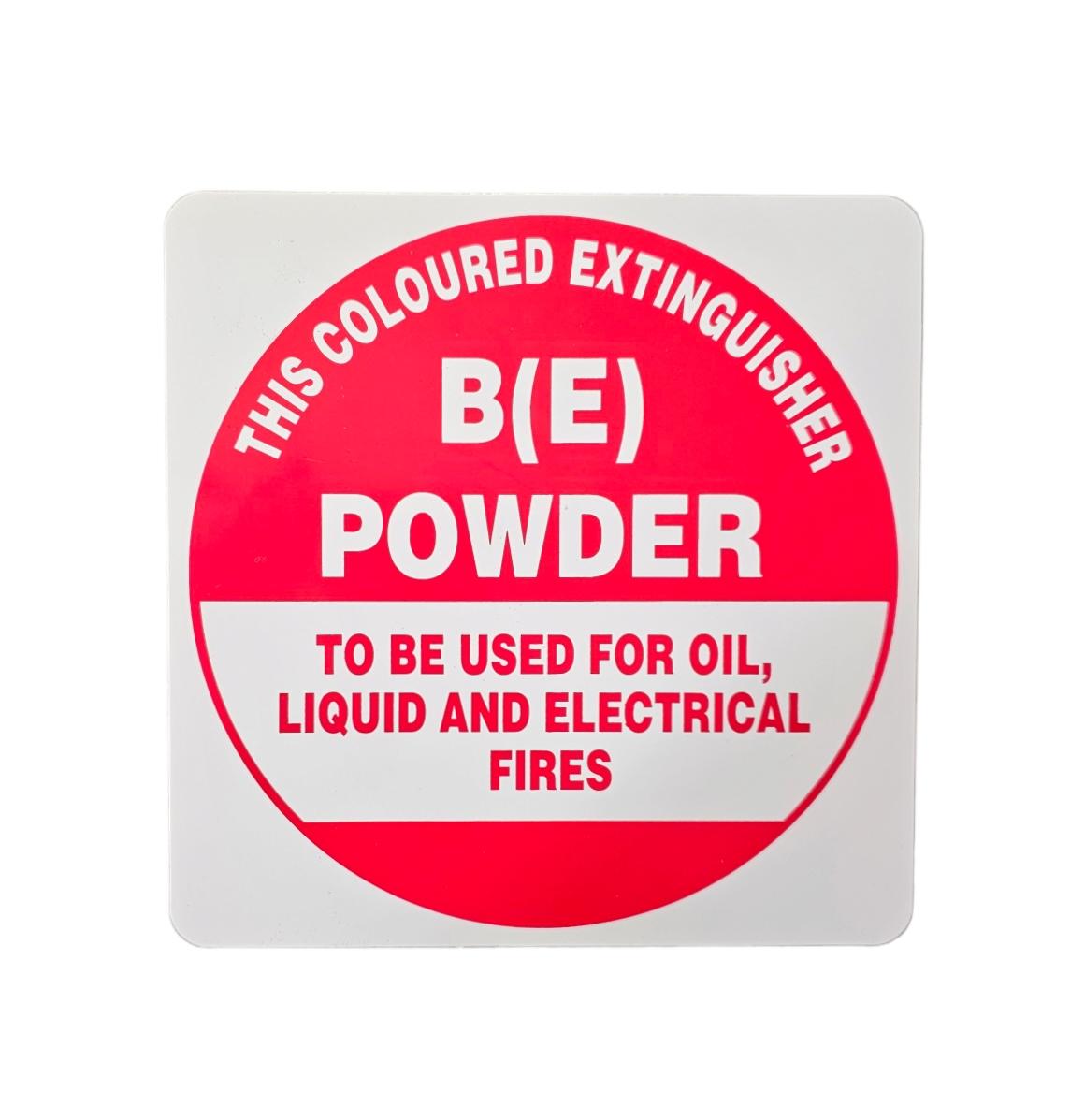 BE Extinguisher I.D Sign - Premium Signage & Stickers from Firebox - Shop now at Firebox Australia