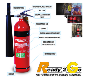 2kg CO2 Pressure Tested Exchange Extinguisher - Premium Ready2go CO2 Exchange Extinguishers from Varies - Shop now at Firebox Australia