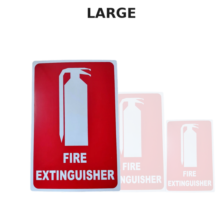 Large Fire Extinguisher Location Sign