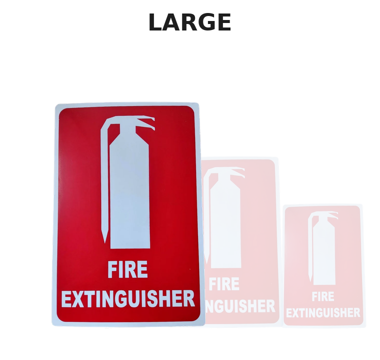 Large Fire Extinguisher Location Sign