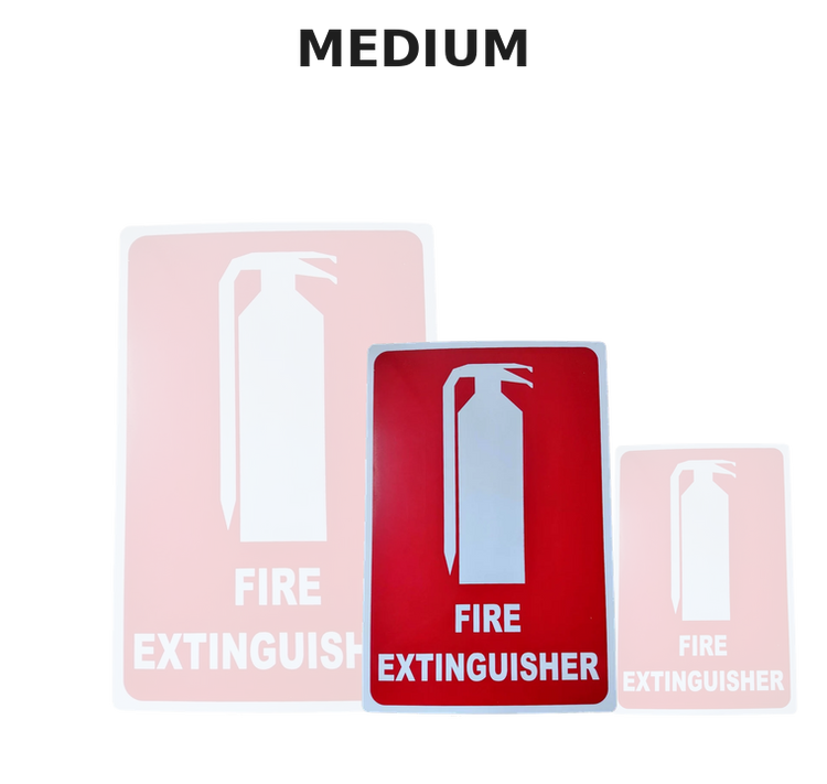 Medium Fire Extinguisher Location Sign