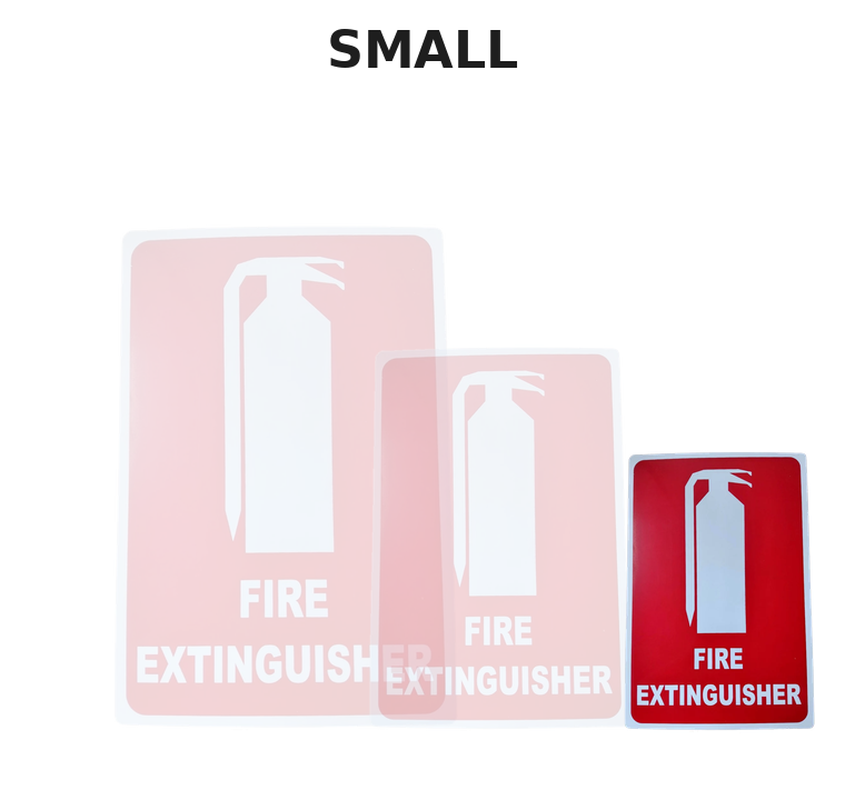 Small Fire Extinguisher Location Sign