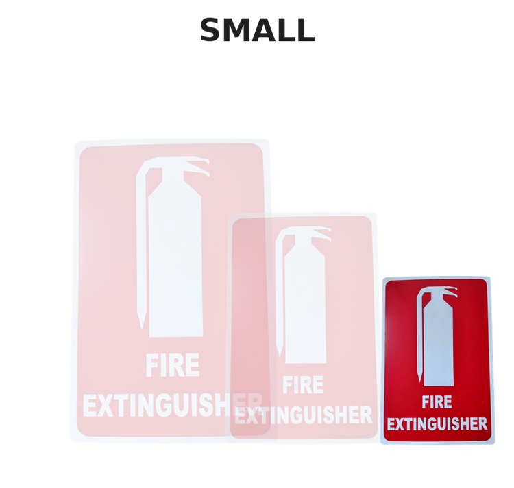 Small Fire Extinguisher Location Sign